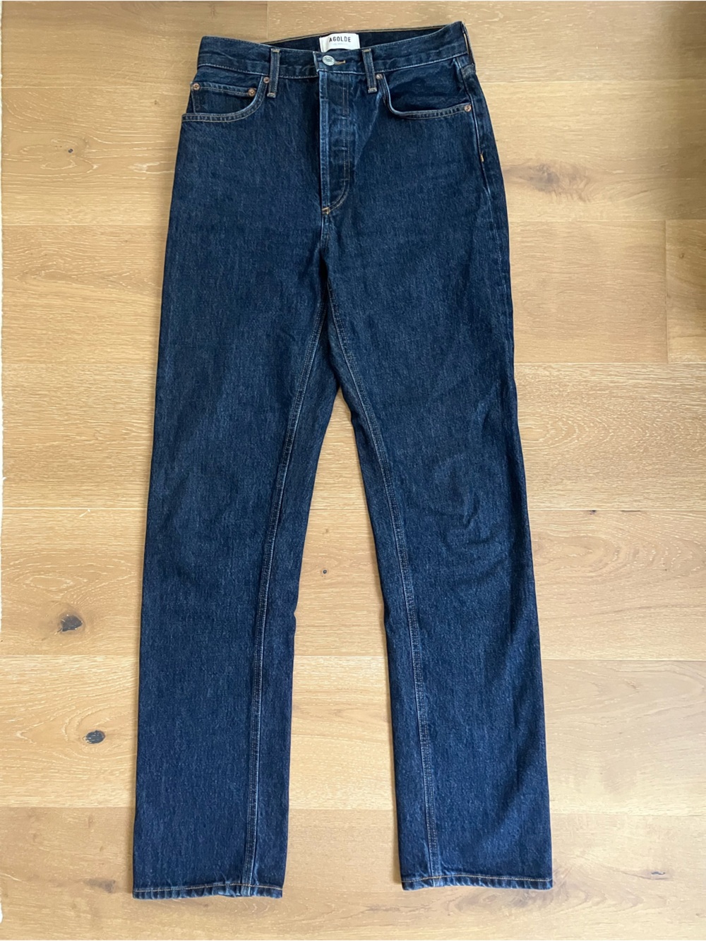 Agolde 90s Pinch Waist Long Jeans in Pendulum - Picture 4 of 8